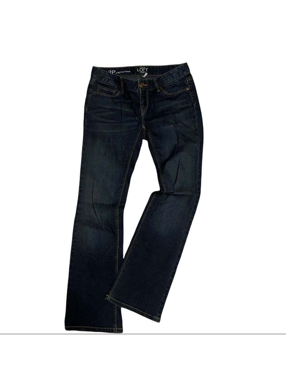 Ann Taylor Loft Faded Bootcut Blue 2P Petite Denim Jeans